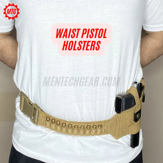 Elastic Belly Band Holster – Concealed Carry Belt with Magazine & Bullet Holders