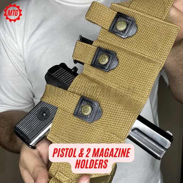 Elastic Belly Band Holster – Concealed Carry Belt with Magazine + FREE Cleaning Kit