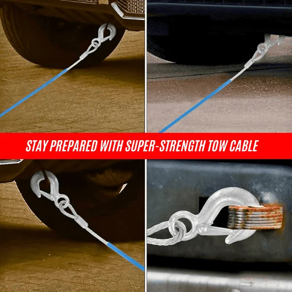 Heavy-Duty Steel Tow Cable – 4 Meter