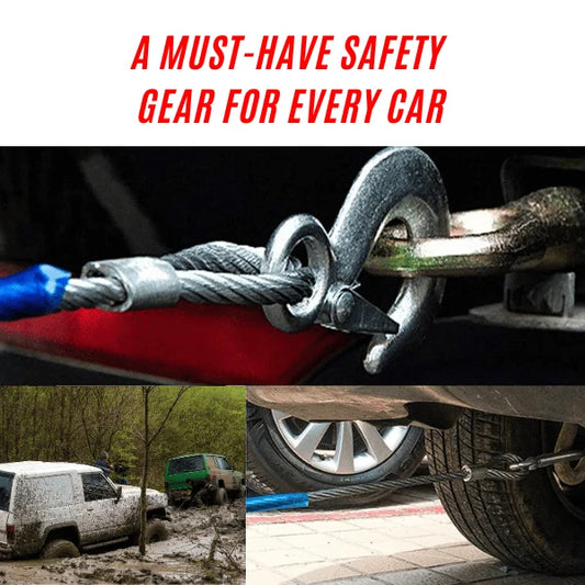 Heavy-Duty Steel Tow Cable – 4 Meter
