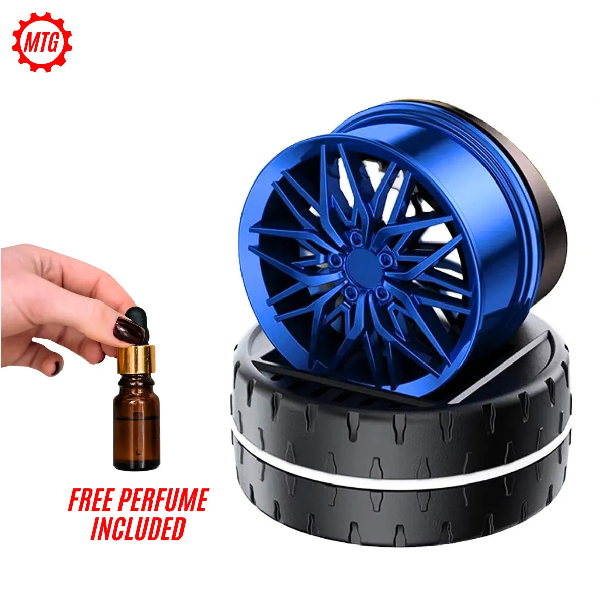 Solar Rotating Wheel Hub Perfume – 360° Car Air Freshener | Long-Lasting Fragrance