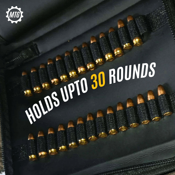 Thick Padded Leather Pistol Bag