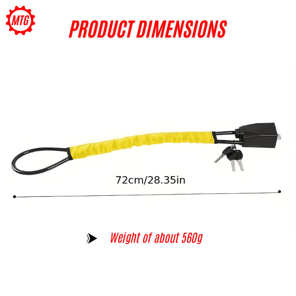 Seat Belt Steering Wheel Lock – Quick Locking Anti-Theft Strap