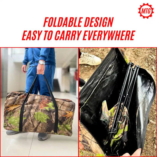 Imported Folding Chair Set with Double-Layer Table – Portable Outdoor Camping Chairs Set