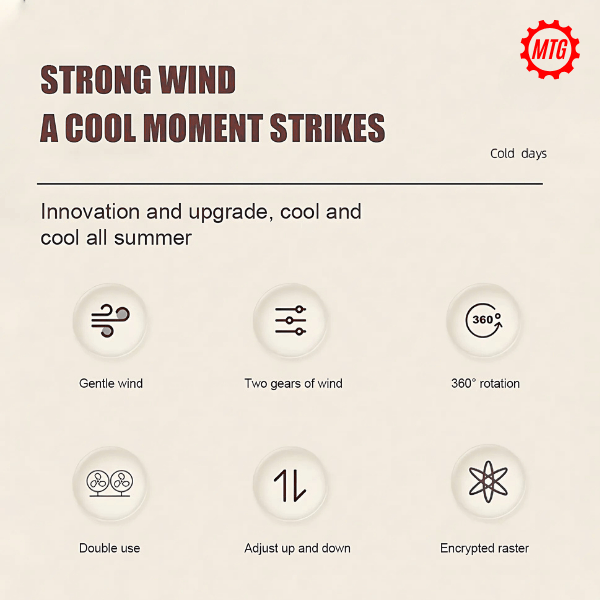 Dual Head Vehicle Fan – 360° Adjustable | Plug & Play