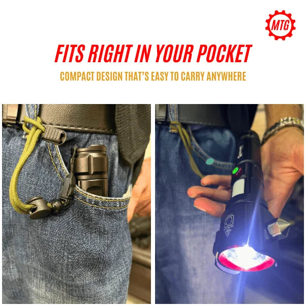 5-in-1 Tactical Multi-Functional Emergency Flashlight
