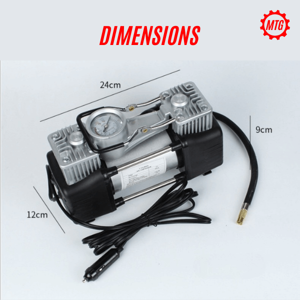 Portable Dual Cylinder Car Air Compressor