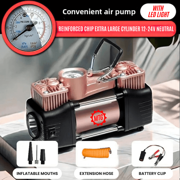 Portable Dual Cylinder Car Air Compressor