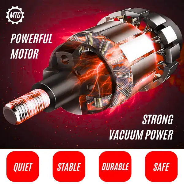 Portable Car Vacuum Cleaner – With Suction Pipe & Accessories