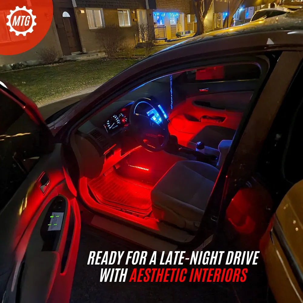 RGB Car Interior Ambient Light – Music Sync LED Atmosphere Lights