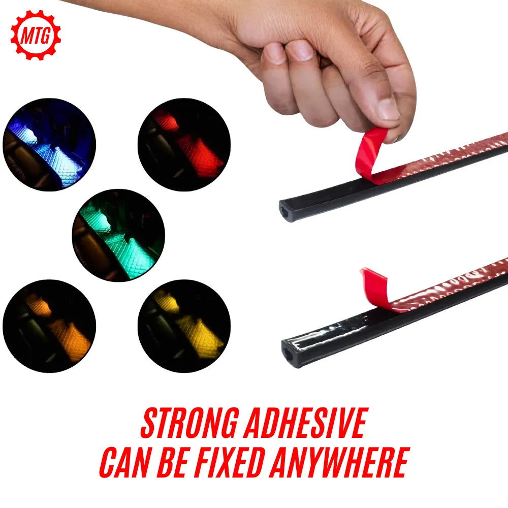 RGB Car Interior Ambient Light – Music Sync LED Atmosphere Lights