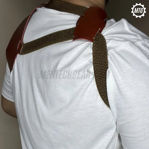 Premium Genuine Leather Pistol Holster – Single-Side Carry + FREE Cleaning Kit