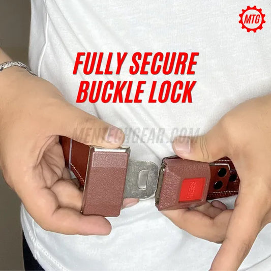 Full Genuine Leather Belly Band Holster – Adjustable Belt with Magazine + FREE Cleaning Kit