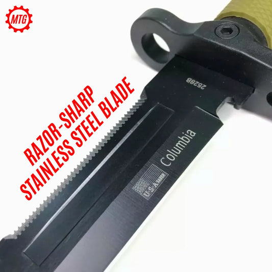 Imported Tactical Fixed Blade Hunting Knife | 7.5 Inches Carbon Steel Blade Dagger