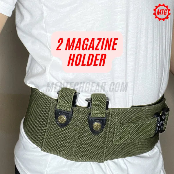 Elastic Belly Band Holster with Aluminium design lock & License Pocket + FREE Cleaning Kit