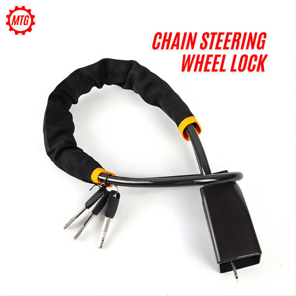 Seat Belt Steering Wheel Lock – Quick Locking Anti-Theft Strap