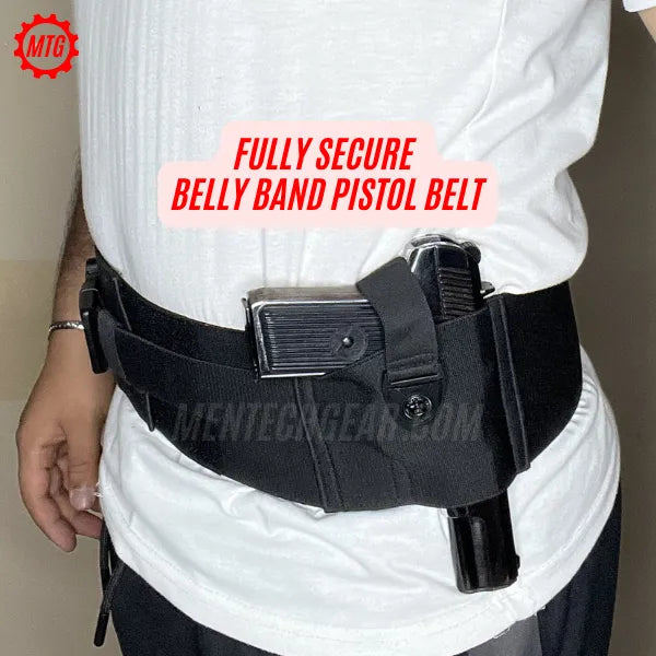 Elastic Belly Band Holster – Dual Lock Concealed Carry Belt + FREE Cleaning Kit