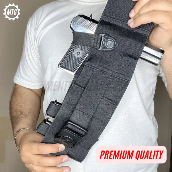 Elastic Belly Band Holster – Dual Lock Concealed Carry Belt + FREE Cleaning Kit