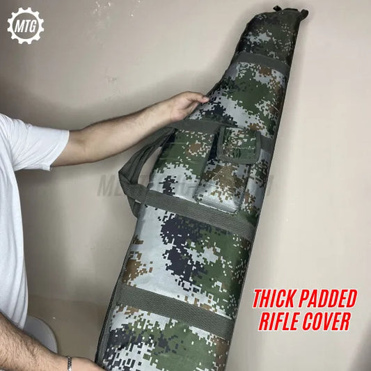 Heavy-Duty Rifle Cover 43” – Double Padded Gun Bag with Scope Space & Magazine Pouch