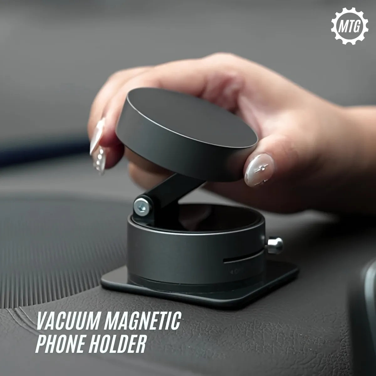 Magnetic Suction Phone Holder – Multi-Use Glass Mount (Car, Home & Office)