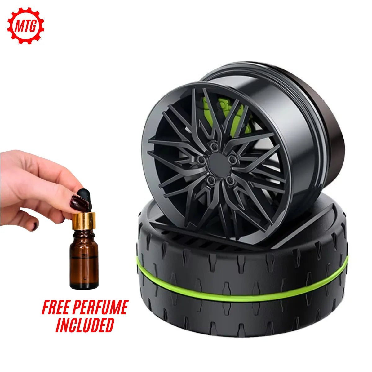 Solar Rotating Wheel Hub Perfume – 360° Car Air Freshener | Long-Lasting Fragrance