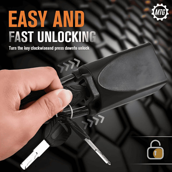 Seat Belt Steering Wheel Lock – Quick Locking Anti-Theft Strap
