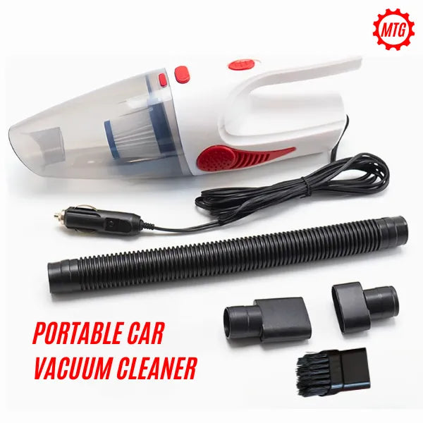 Portable Car Vacuum Cleaner – With Suction Pipe & Accessories