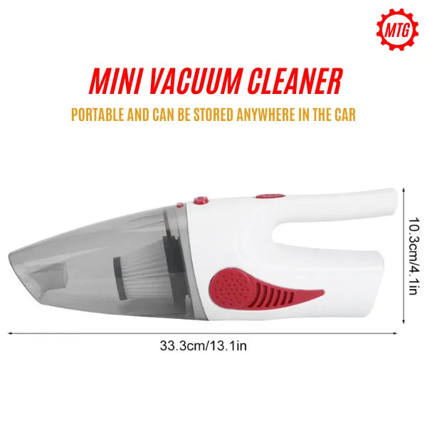 Portable Car Vacuum Cleaner – With Suction Pipe & Accessories