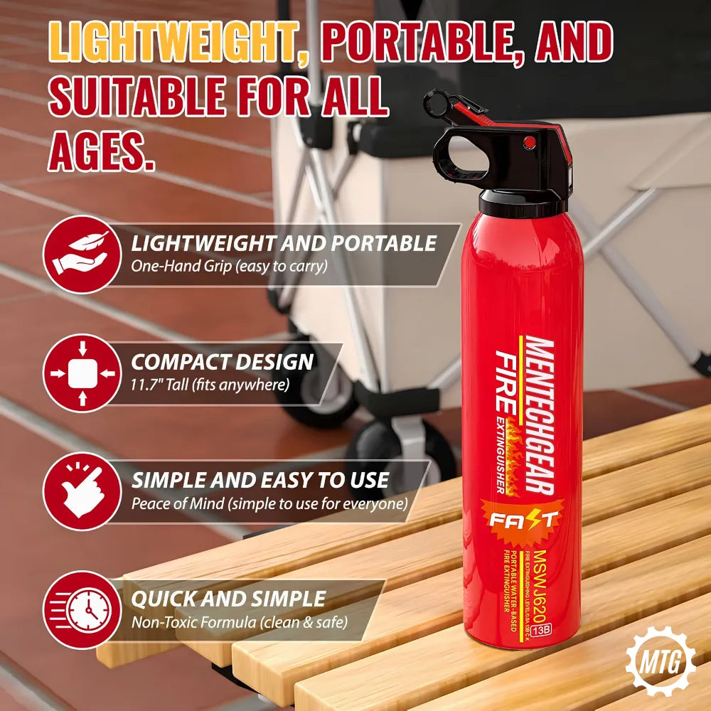 Portable Car & Home Fire Extinguisher – Quick Pull Safety Extinguisher