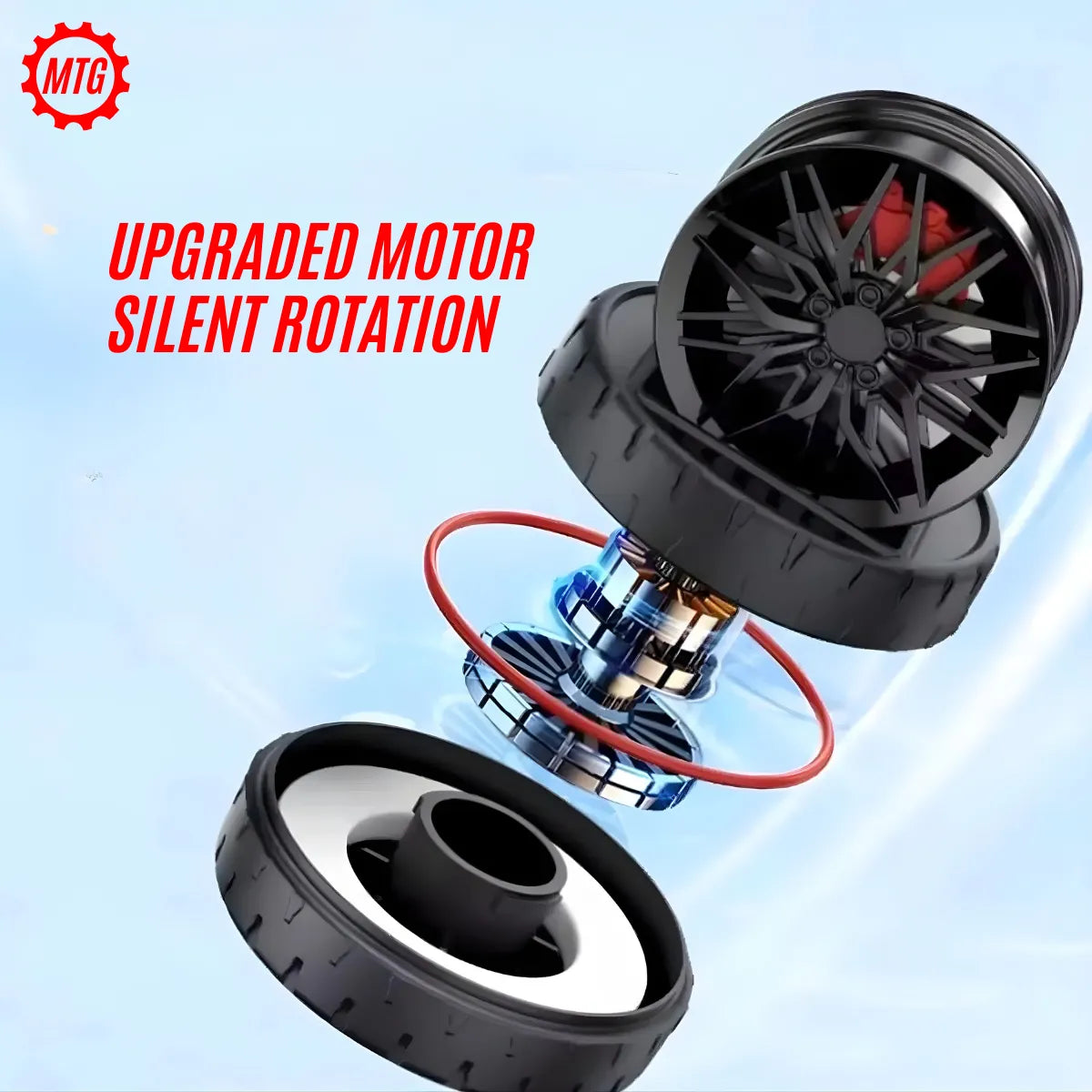 Solar Rotating Wheel Hub Perfume – 360° Car Air Freshener | Long-Lasting Fragrance