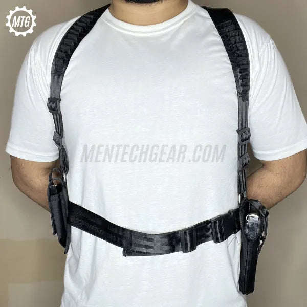 Double-Sided Shoulder Holster – Adjustable Concealed Carry + FREE Cleaning Kit