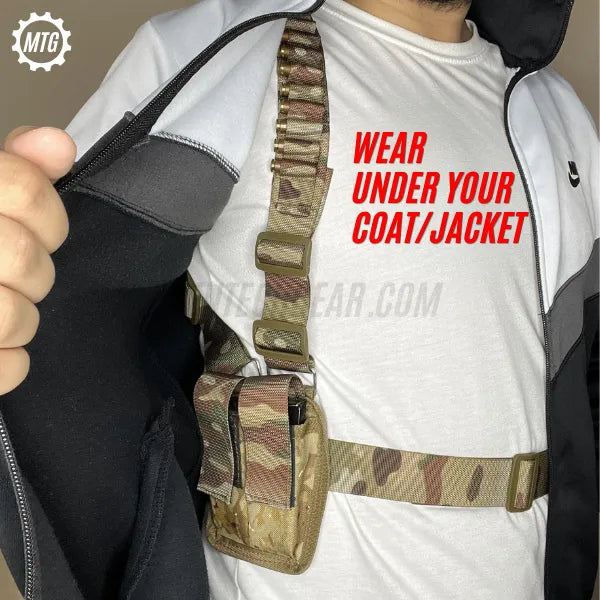 Double-Sided Shoulder Holster – Adjustable Concealed Carry + FREE Cleaning Kit