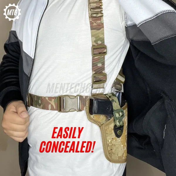 Double-Sided Shoulder Holster – Adjustable Concealed Carry + FREE Cleaning Kit