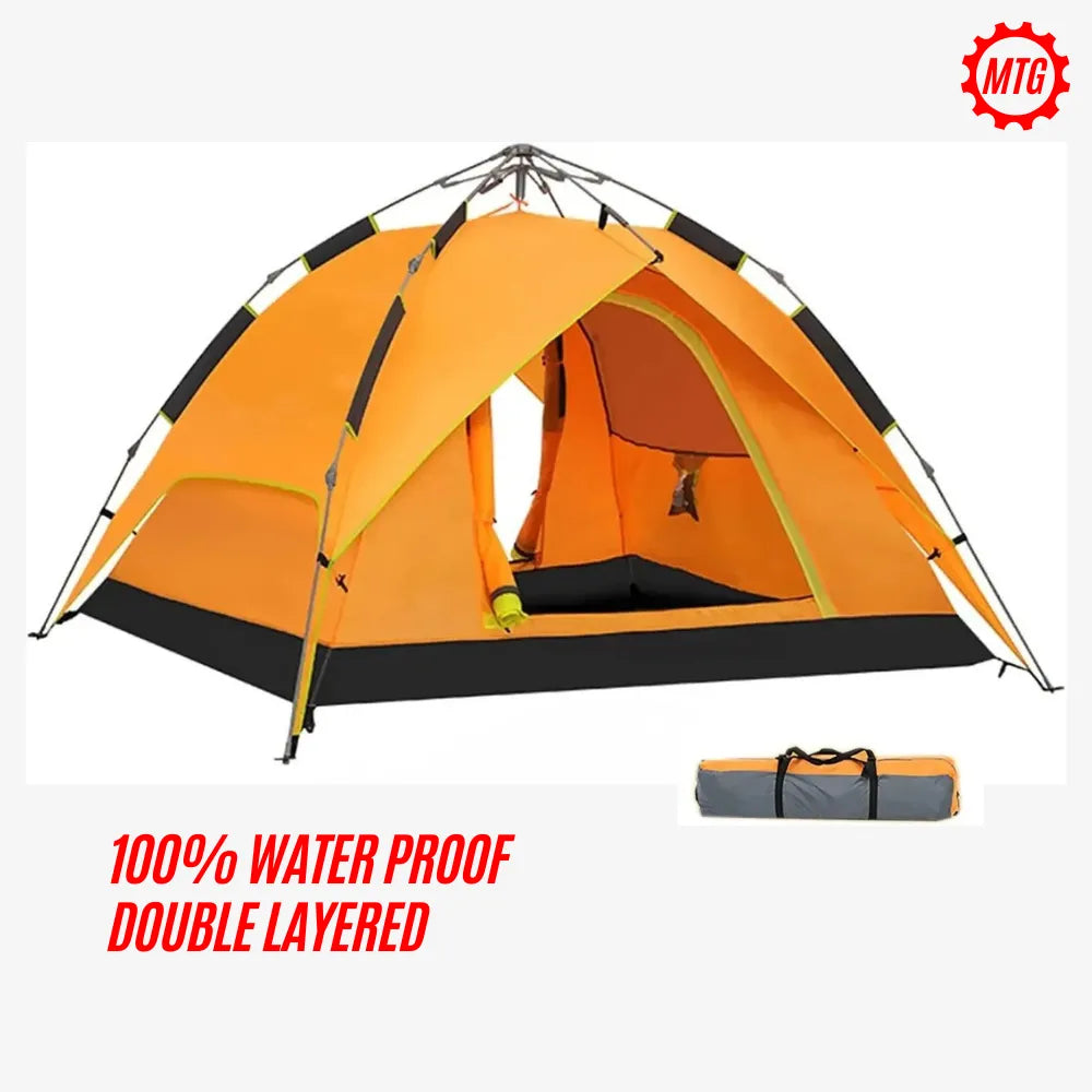 Automatic Camping Tent for 2-3 Persons | Waterproof Pop-Up Tent