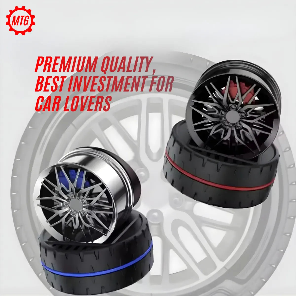 Solar Rotating Wheel Hub Perfume – 360° Car Air Freshener | Long-Lasting Fragrance