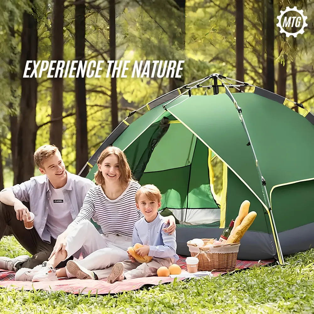 Automatic Camping Tent for 2-3 Persons | Waterproof Pop-Up Tent