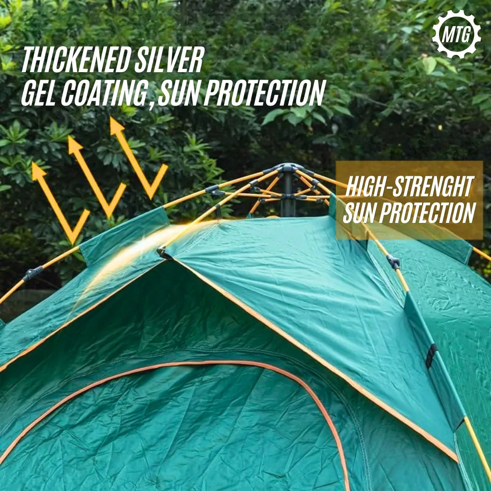 Automatic Camping Tent for 2-3 Persons | Waterproof Pop-Up Tent