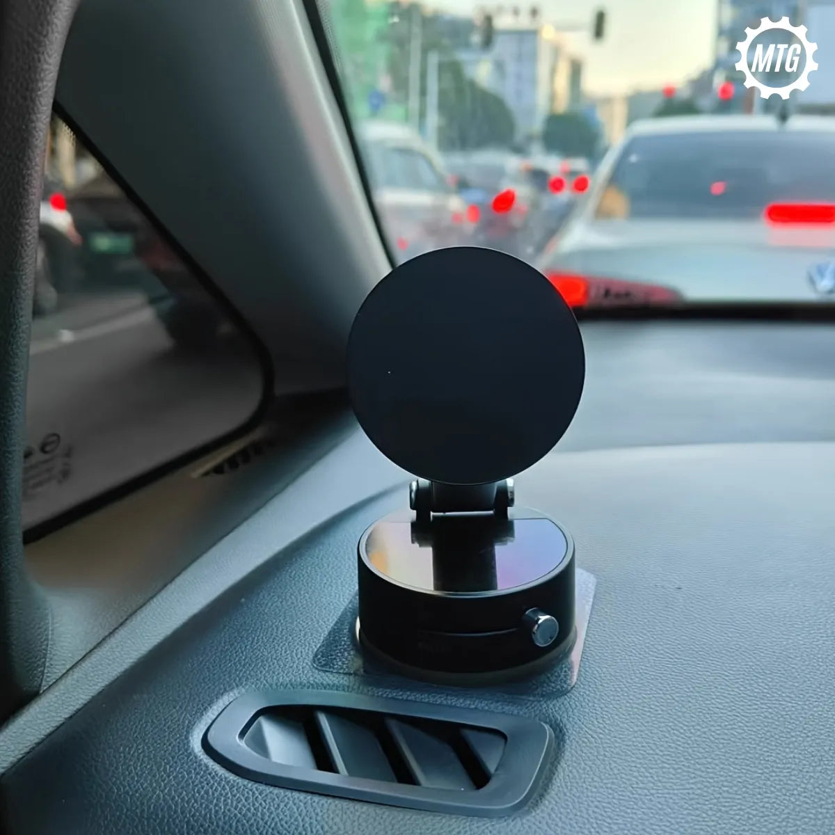 Magnetic Suction Phone Holder – Multi-Use Glass Mount (Car, Home & Office)