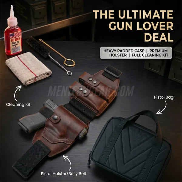 3-in-1 Deal – Holster Belt + Padded Bag + FREE Cleaning Kit