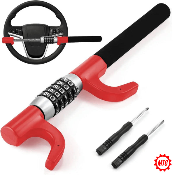 Premium 5-Digit Password Steering Lock – Heavy-Duty Anti-Theft Bar