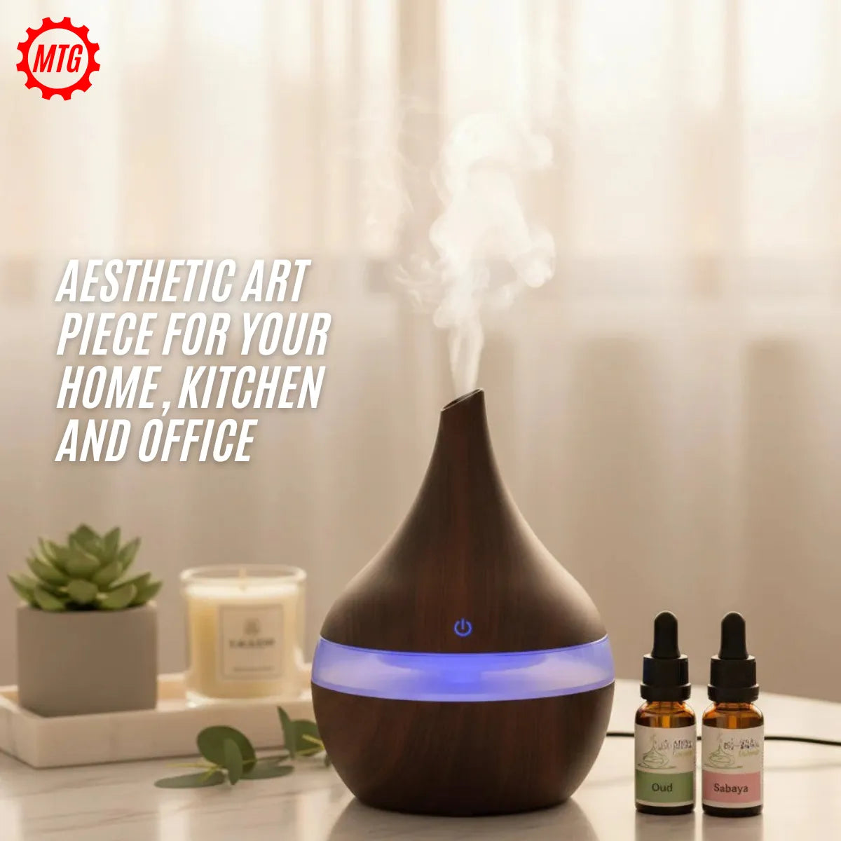 Smart Ultrasonic Room Humidifier – Cool Mist Air Purifier