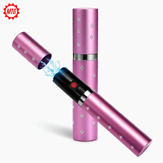 Mini Lipstick Stun Gun for Women – Concealed Self Defense Flashlight