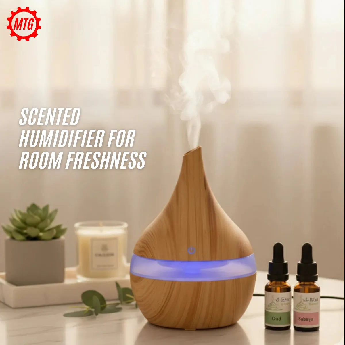 Smart Ultrasonic Room Humidifier – Cool Mist Air Purifier