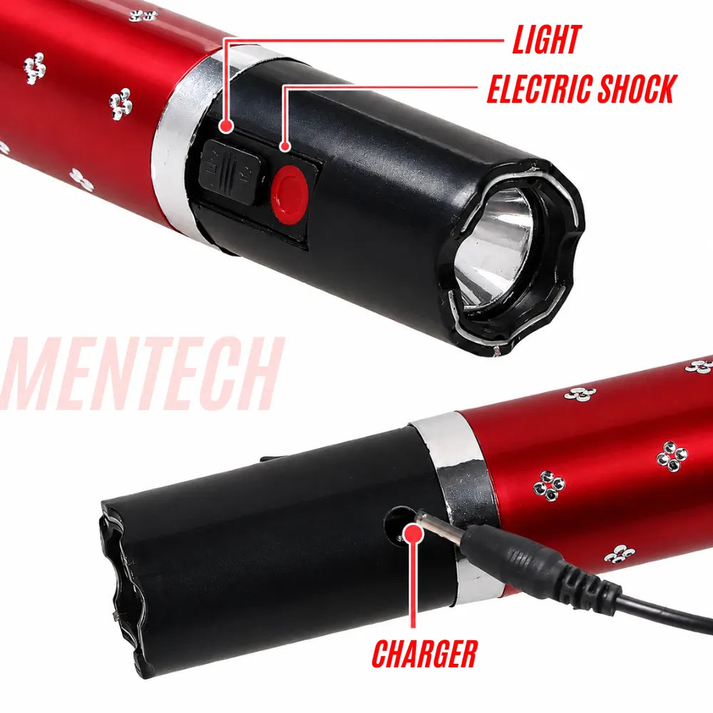 Mini Lipstick Stun Gun for Women – Concealed Self Defense Flashlight