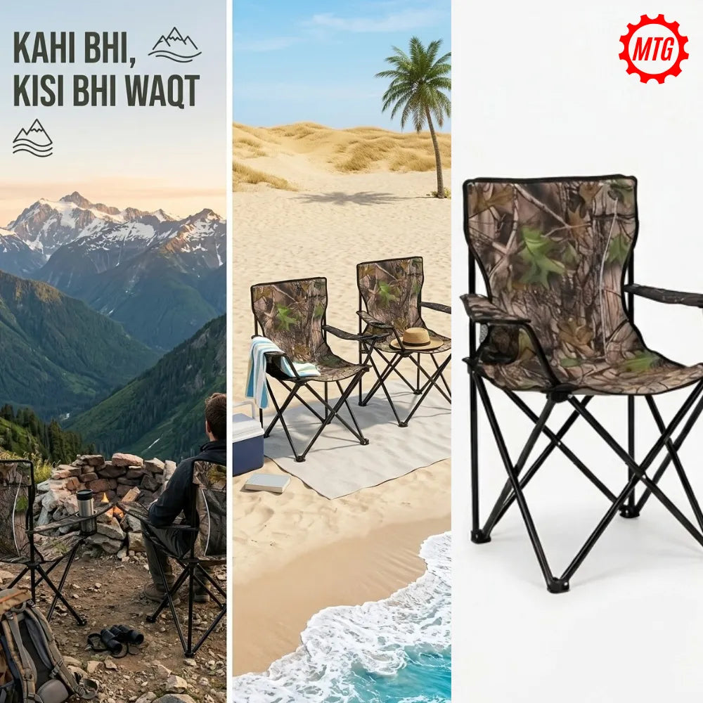 Imported Folding Camping Chair with Carry Bag – Portable Outdoor Chair