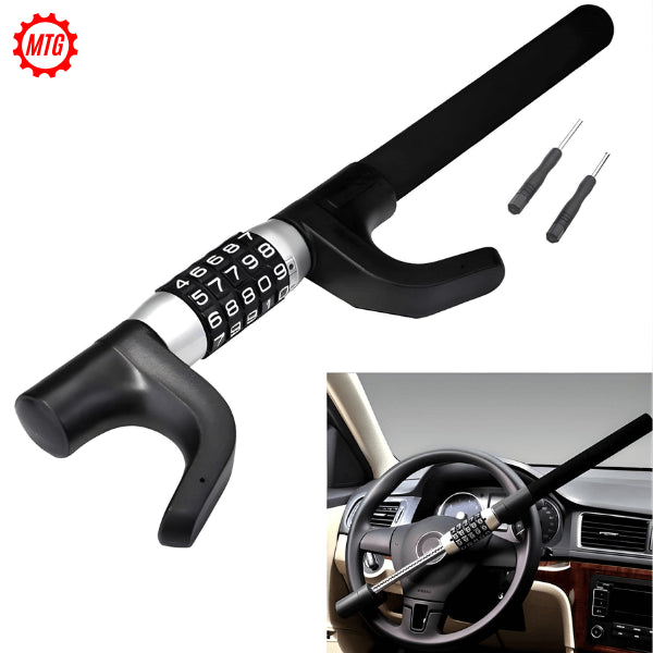 Premium 5-Digit Password Steering Lock – Heavy-Duty Anti-Theft Bar