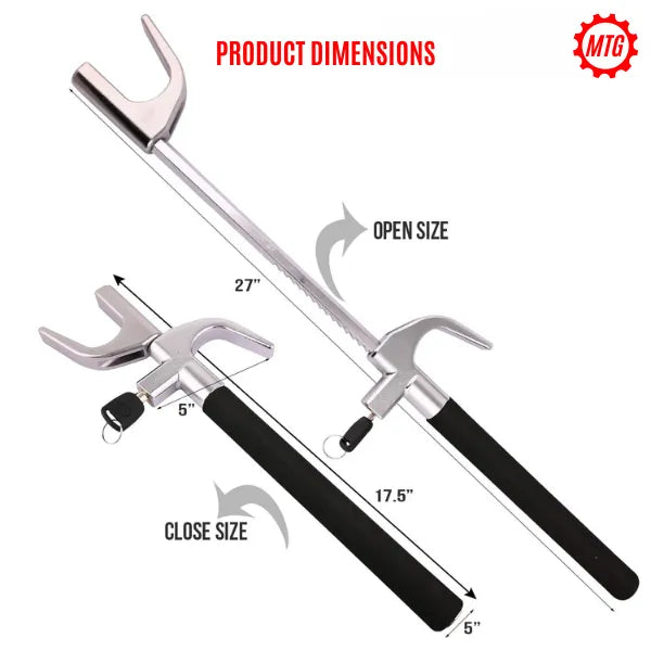 Car Steering Lock – Heavy-Duty Anti-Theft Security