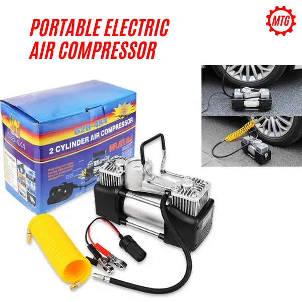 Portable Dual Cylinder Car Air Compressor