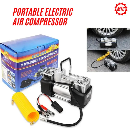 Portable Dual Cylinder Car Air Compressor