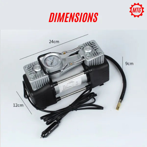 Portable Dual Cylinder Car Air Compressor